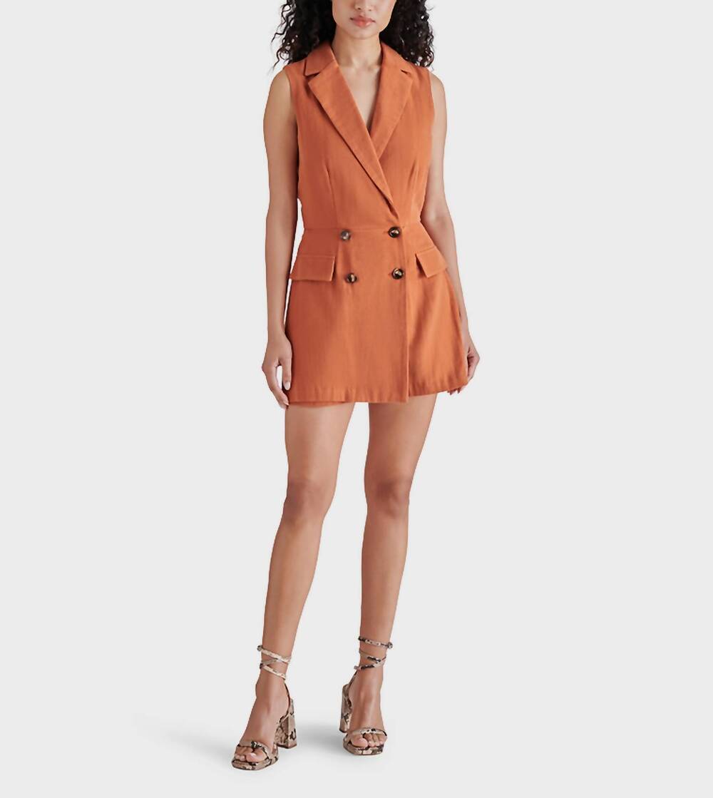 NEW STEVE MADDEN paris romper in sienna brown